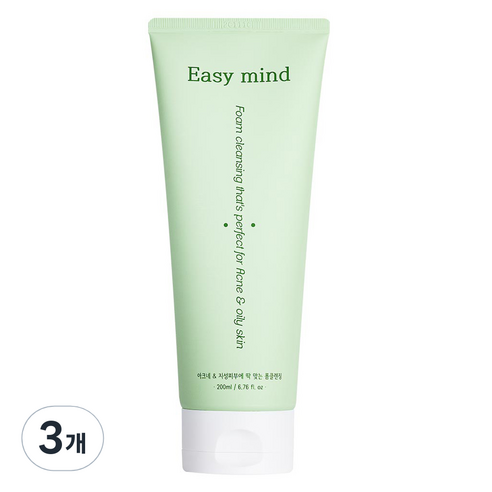 이지마인드 여드름 살리실산 바하 폼클렌징, 3개, 200ml