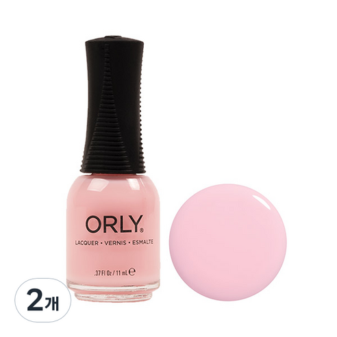 오를리 네일컬러 매니큐어 11ml, 2020011 로즈 컬러드 글래시스, 2개
