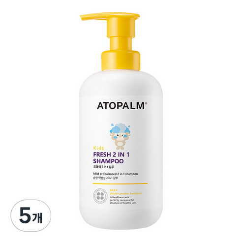 아토팜 아동용 프레쉬 2 IN 1 샴푸, 460ml, 5개