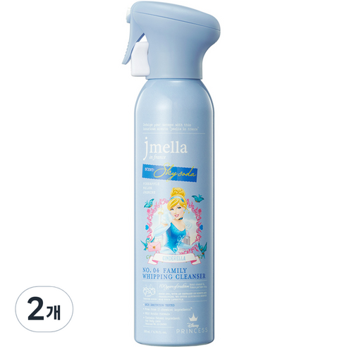 제이멜라 유아용 디즈니 스카이소다 패밀리 휘핑 클렌저 소다향, 200ml, 2개