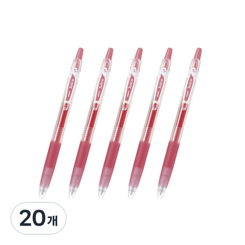 파이롯트 주스 젤잉크펜 0.5mm LJU-10EF, 코랄핑크, 20개
