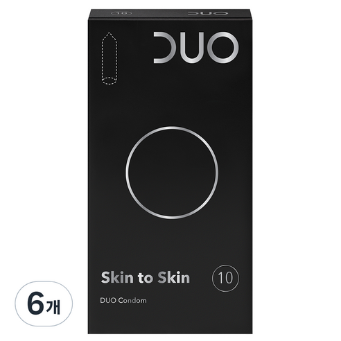 듀오 Skin to Skin 일반형 콘돔, 10개입, 6개