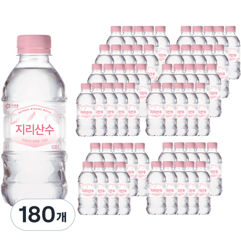 아워홈 지리산수 핑크, 330ml, 180개