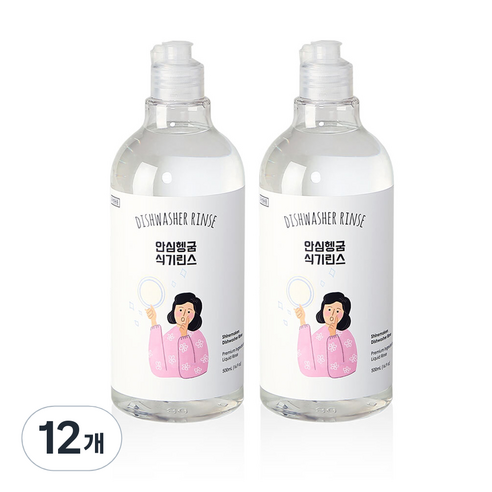 샤인메이커스 안심헹굼 식기세척기 린스, 500ml, 12개