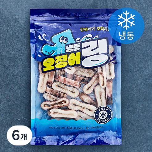 오징어링 (냉동), 6개, 400g