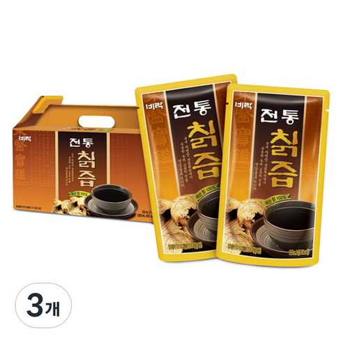 비락 프리미엄 전통칡즙 15p, 1.8L, 3개