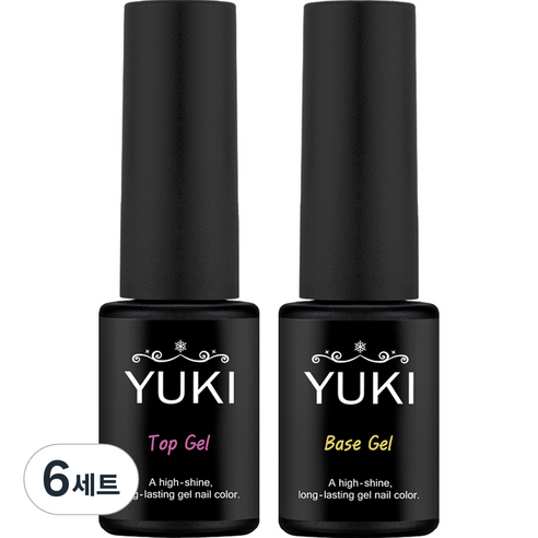 유키 베이스젤 5g + 탑젤 5g 세트, 6세트