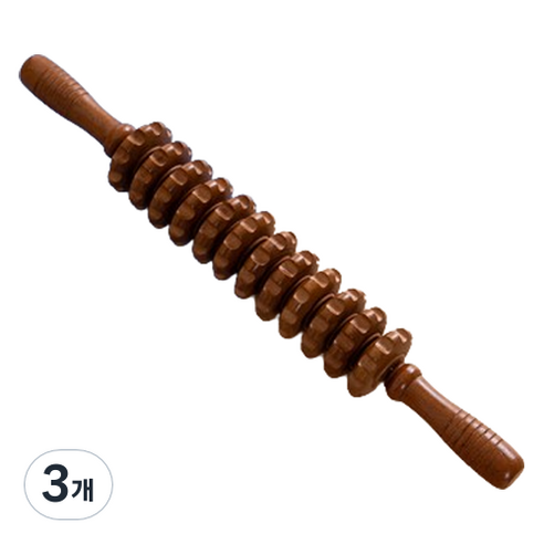 모두의시작 원목 나무 마사지 롤러, 스타일5, 3개