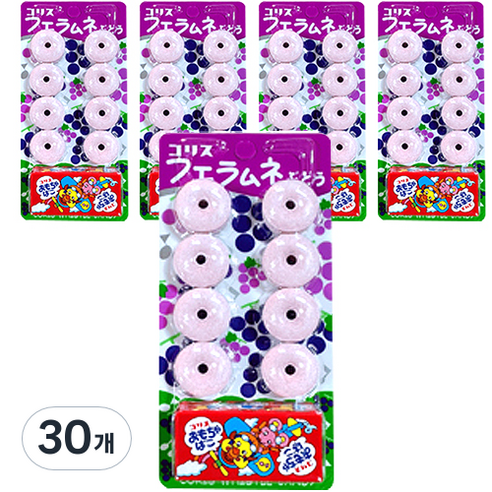 휘슬라무네 휘파람 사탕 포도맛, 22g, 30개
