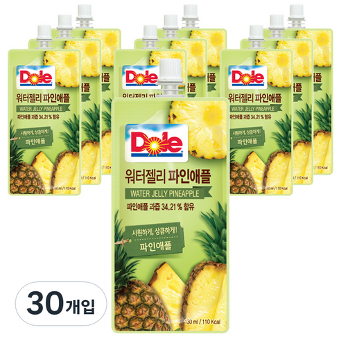돌 워터 젤리 파인애플, 130ml, 30개입