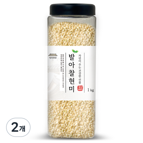 건강곡간 발아찰현미, 1kg, 2개