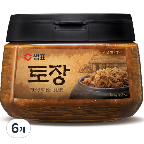 샘표 토장, 1.9kg, 6개