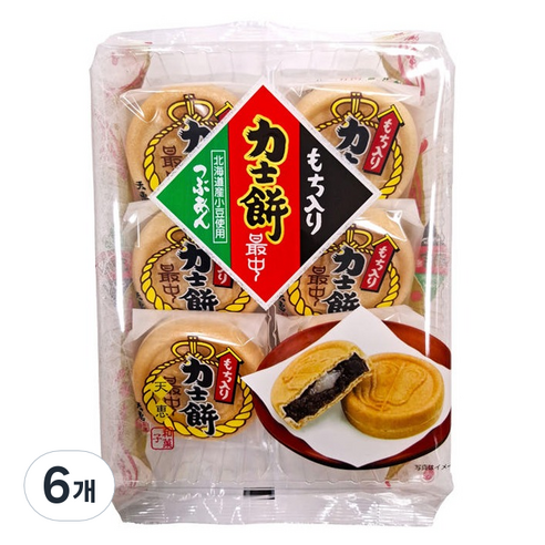 텐케 역사 모나카 과자, 180g, 6개