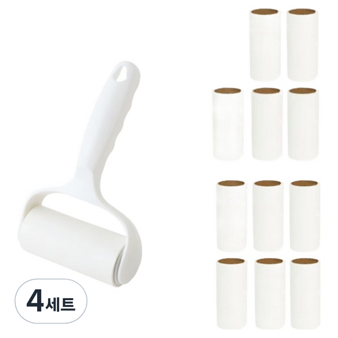 원이네 사선컷팅 테이프 클리너 핸들 + 리필 12p 세트, 4세트