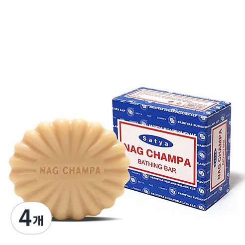 나그참파 비누 허브향, 78g, 4개