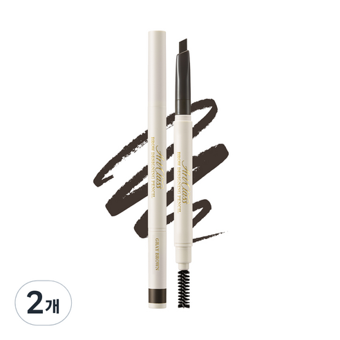 투쿨포스쿨 아트클래스 브로우 디자이닝 펜슬 0.18g, 1호 그레이브라운, 2개