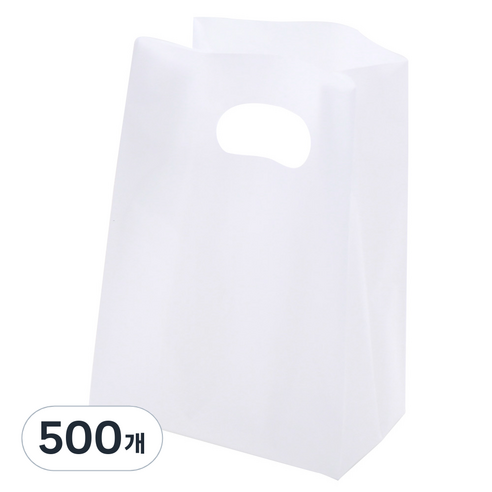 아이엔피 링형 PE 비닐백 15 x 27 x 8 cm, 화이트, 500개