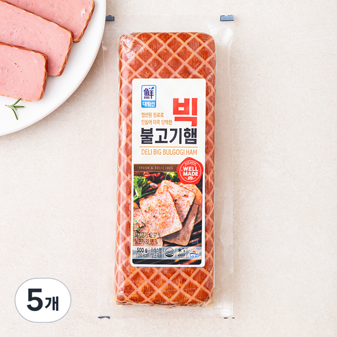 대림선 빅불고기햄, 500g, 5개