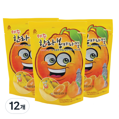 제주 한라봉 캬라멜, 180g, 12개