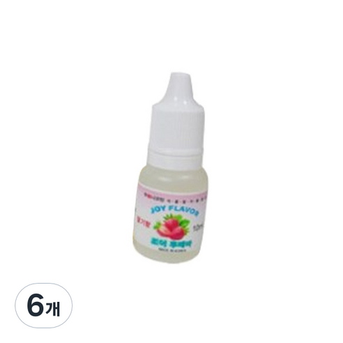 조이후레바 아로미조이 슬라임재료 10ml, 6개, 딸기