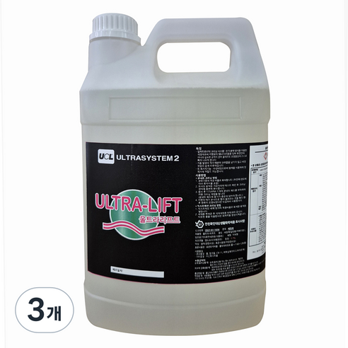 울트라켐랩스 울트라리프트 다목적 카펫 직물류 전용세제 업소용, 3개, 3.75L