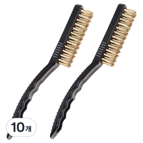코멧 홈 롱 스텐 브러쉬, 블랙, 10개