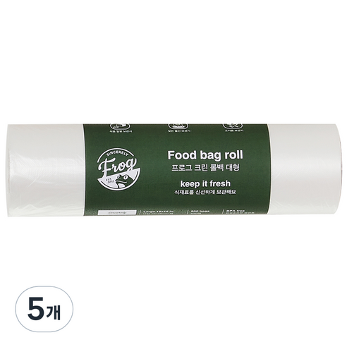 프로그 크린 롤백 대형 30 x 40 cm, 대(L), 500개입, 5개