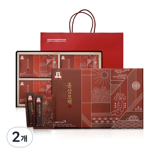 정관장 홍삼보력 20포 + 쇼핑백, 1L, 2개