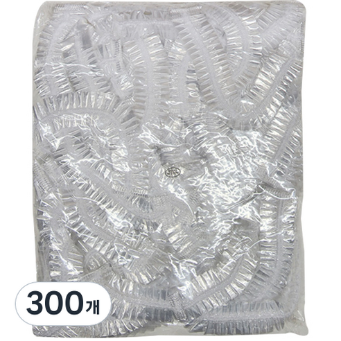 비비르뷰티 비닐 헤어캡, 300개, 투명
