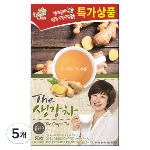 꽃샘 더 생강차 플러스, 15g, 50개입, 5개