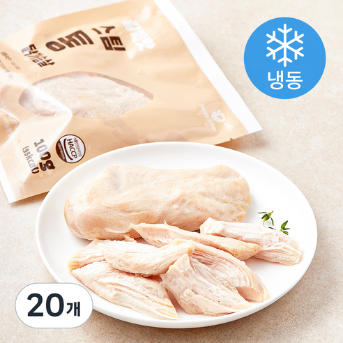 다즐샵 스팀 통 닭가슴살 갈릭맛 (냉동), 100g, 20개