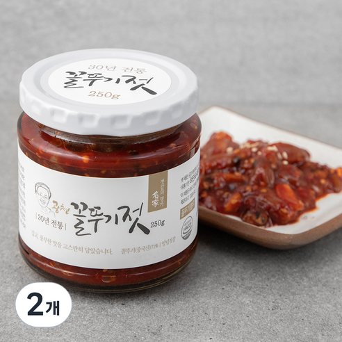 젓갈의명가 광천 꼴뚜기젓, 250g, 2개
