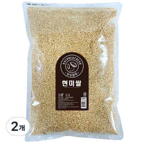 싱싱잡곡 현미, 7kg, 2개