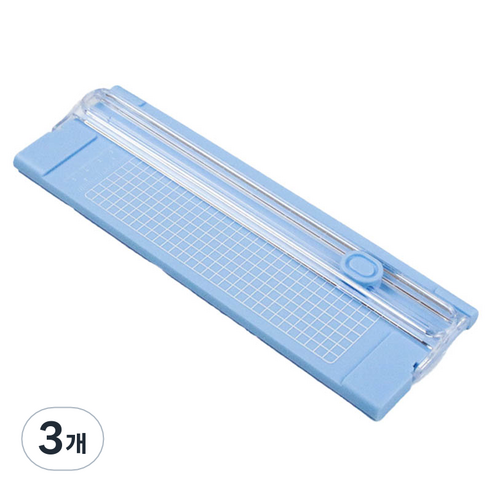 온업 컬러 종이 커터, 블루, 3개