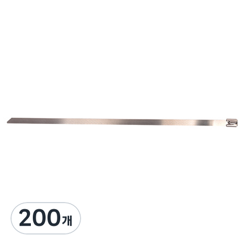 스마토 스테인레스 스틸타이 4.6 x 152 mm, 200개, 실버