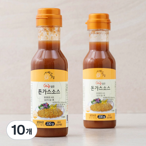 사랑과정성 사랑담은 돈가스소스, 230g, 10개