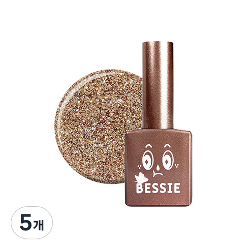 베씨 나빌레라 글리터 젤네일 12g, GL25 호랑나비, 11ml, 5개