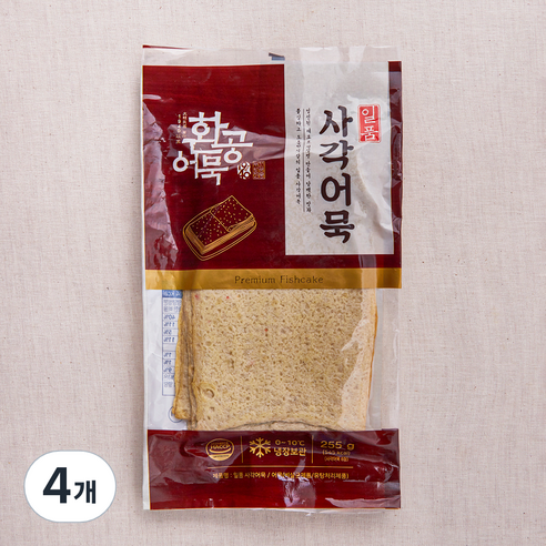 환공어묵 일품 사각어묵 8개입, 255g, 4개