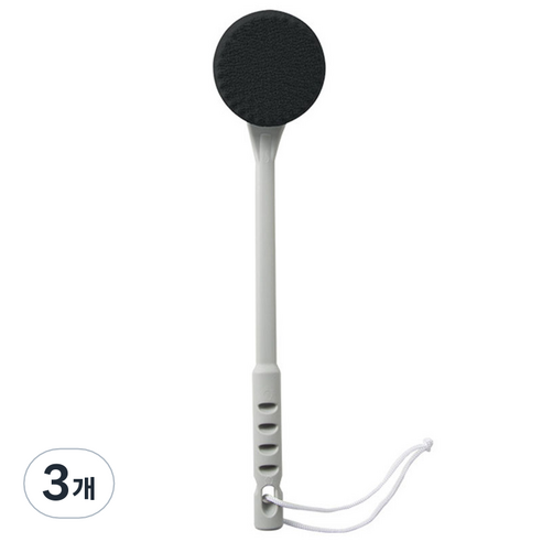 알로데 부드러운 자극 머드 바디 브러쉬 라운드, TYPE03 블랙, 3개, 1개입