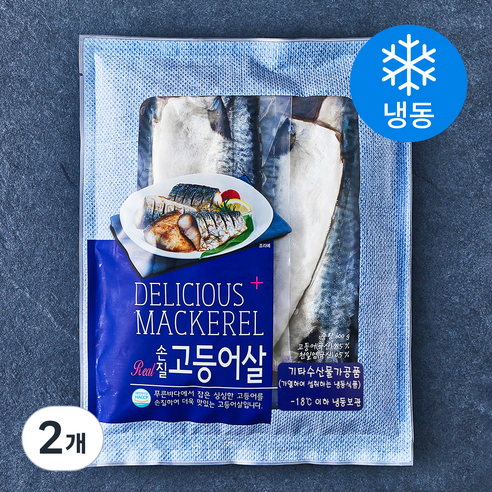 국산 고등어살 (냉동), 600g, 2개