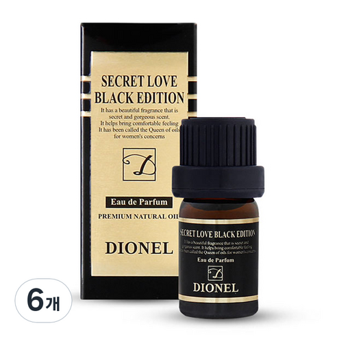 디오넬 시크릿 러브 블랙 에디션, 5ml, 6개