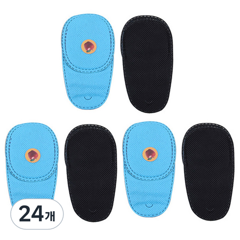 MAME 비접착 안경가림패치 1세트, 블루, 24개