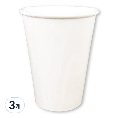 생활을그리다 종이컵 무인쇄 360ml, 3개, 50개입