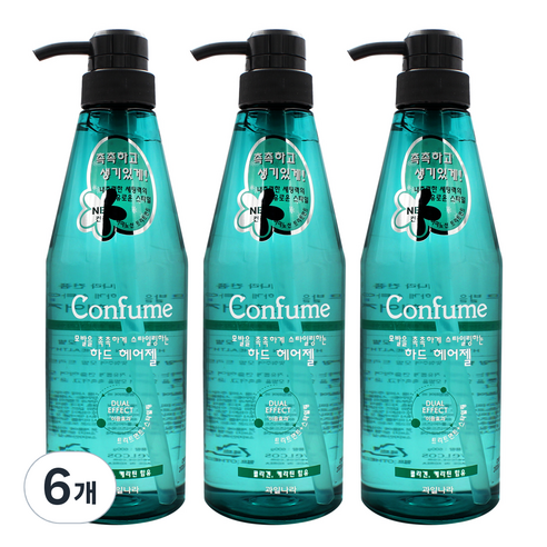 과일나라 컨퓸 하드 헤어젤, 600ml, 6개