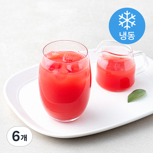 베리밸리 수박 주스 (냉동), 1kg, 6개