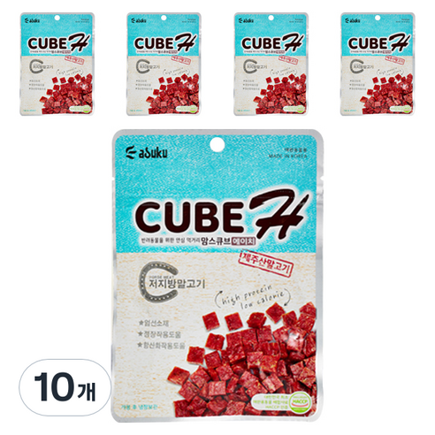 맘스큐브 반려동물 H 육포, 말고기, 60g, 10개