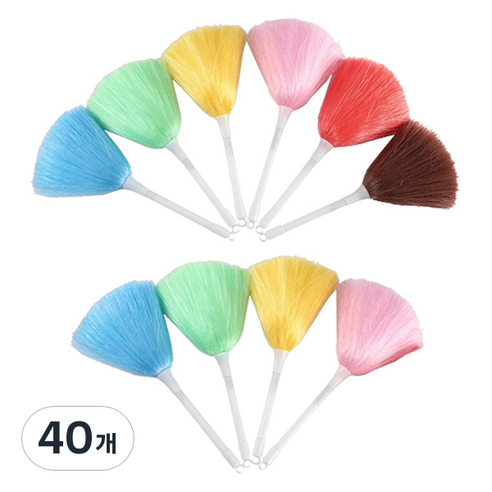 ABM 미니 칼라 먼지 청소솔, 랜덤발송, 40개