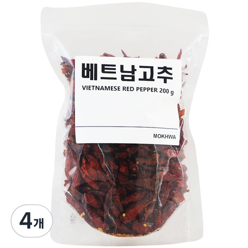 딜리셔스마켓 베트남 고추, 200g, 4개