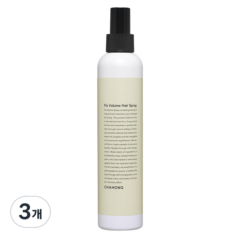 차홍 픽스 볼륨 헤어 스프레이, 250ml, 3개