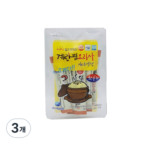 계란찜 요리사 새우액젓 12p, 120g, 3개